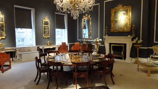 One of the elegant period rooms at Mallett’s Ely House premises in Dover Street. Image Auction Central News.